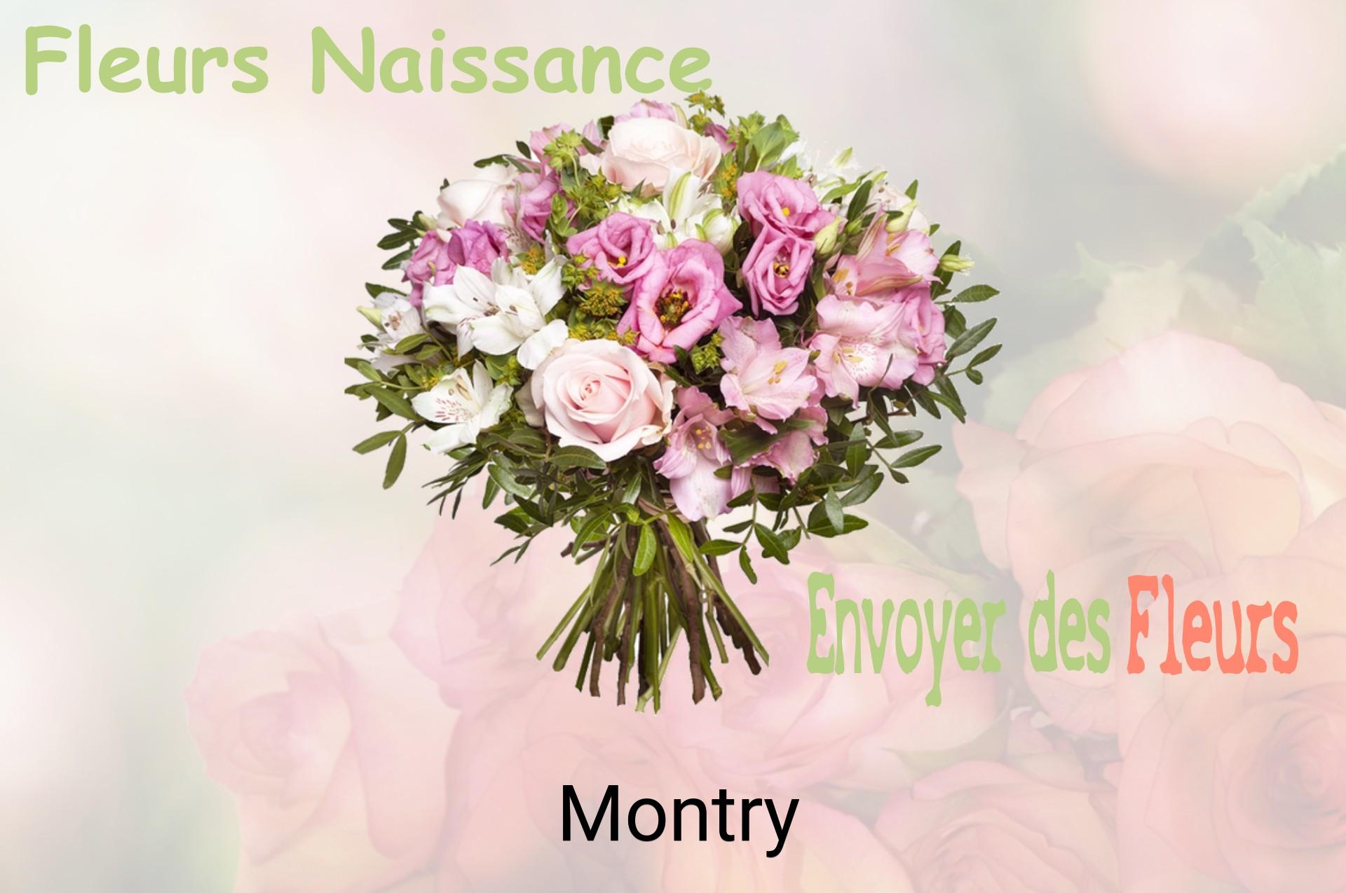 Bouquet de fleurs de naissance livré à Montry